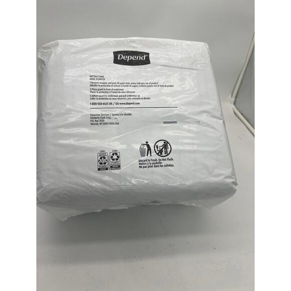 Depend. Incontinence guards  52 count maximum absorbency. - Picture 6 of 6